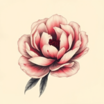 Painterly Peony Tattoo