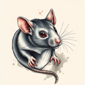 Painterly Rat Tattoo