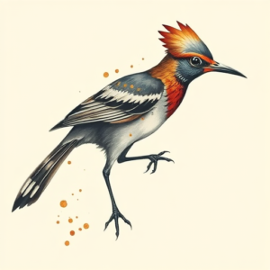 Painterly Roadrunner Tattoo