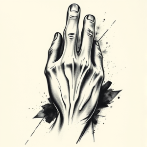 Painterly Rock Tattoo