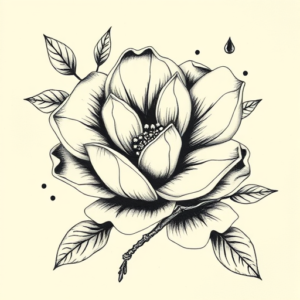 Painterly Sampaguita Tattoo