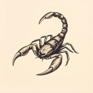 Painterly Scorpion Tattoo