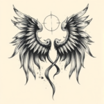 Painterly Seraphim Tattoo