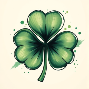 Painterly Shamrock Tattoo