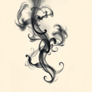 Painterly Smoke Tattoo