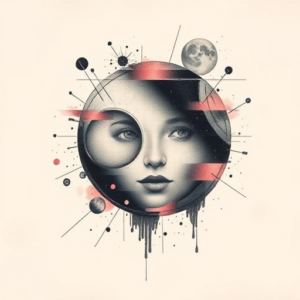 Painterly Space Tattoo