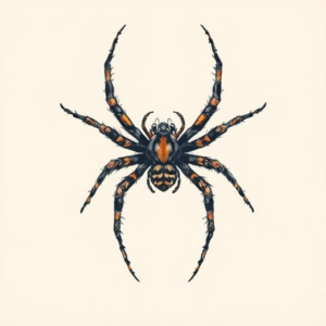 Painterly Spider Tattoo