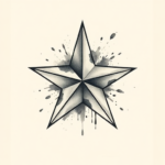 Painterly Star Tattoo