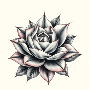 Painterly Succulent Tattoo