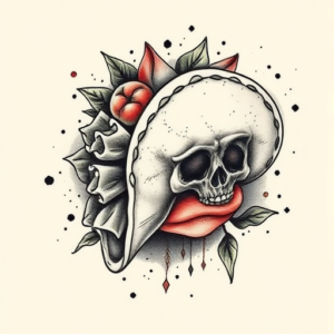 Painterly Taco Tattoo