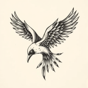 Painterly Thunderbird Tattoo