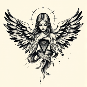 Painterly Trinity Tattoo