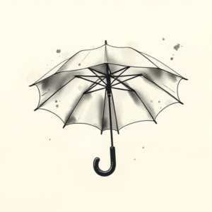 Painterly Umbrella Tattoo
