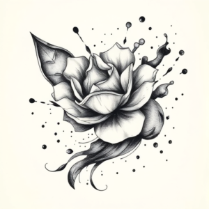 Painterly Water Tattoo