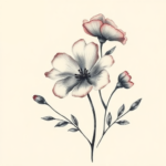 Painterly Wildflower Tattoo