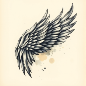 Painterly Wings Tattoo