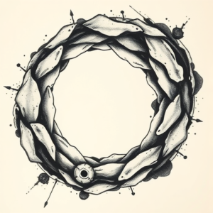 Painterly Wormhole Tattoo