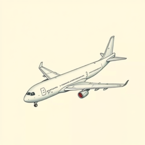 Pastel Airplane Tattoo