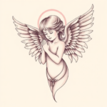 Pastel Angel Tattoo