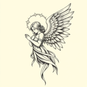 Pastel Archangel Tattoo