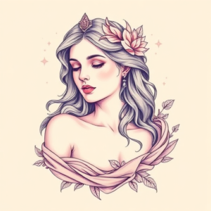 Pastel Artemis Tattoo