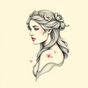 Pastel Athena Tattoo