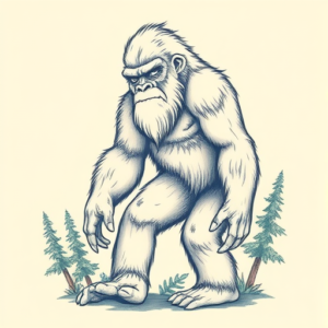 Pastel Bigfoot Tattoo