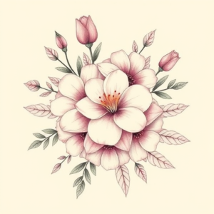 Pastel Bouquet Tattoo