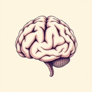 Pastel Brain Tattoo