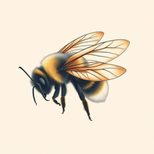 Pastel Bumblebee Tattoo