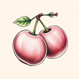 Pastel Cherry Tattoo