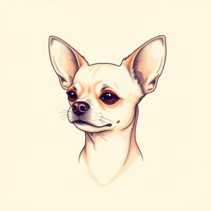 Pastel Chihuahua Tattoo