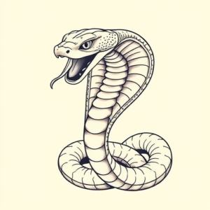 Pastel Cobra Tattoo
