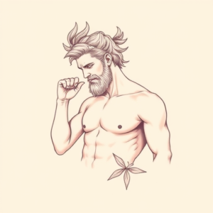 Pastel Color Achilles Tattoo