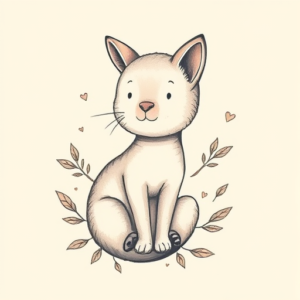 Pastel Color Animal Tattoo