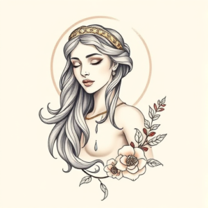 Pastel Color Athena Tattoo