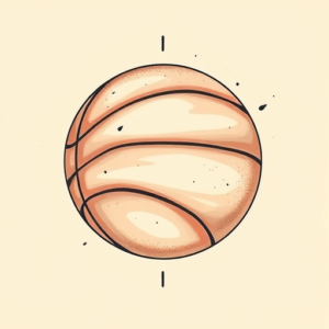 Pastel Color Basketball Tattoo