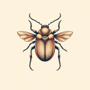 Pastel Color Beetle Tattoo