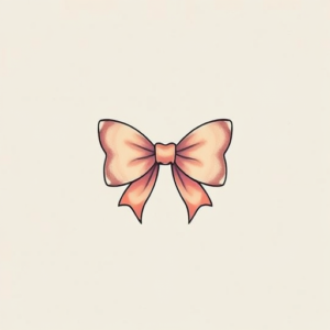 Pastel Color Bow Tattoo