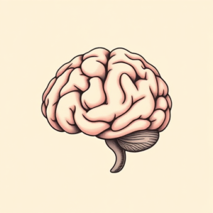 Pastel Color Brain Tattoo