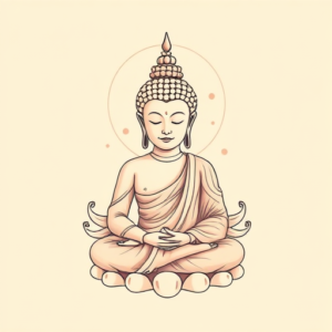 Pastel Color Buddha Tattoo