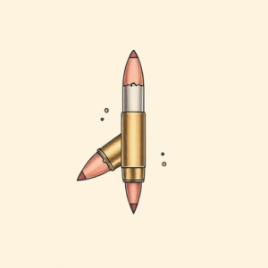 Pastel Color Bullet Tattoo
