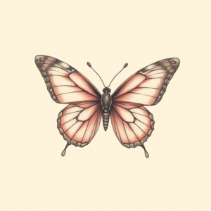 Pastel Color Butterfly Tattoo