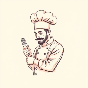 Pastel Color Chef Tattoo