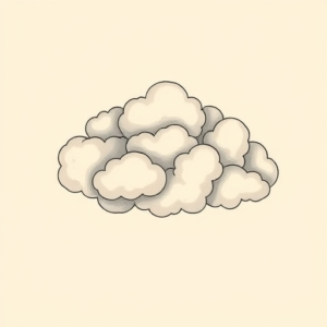 Pastel Color Cloud Tattoo