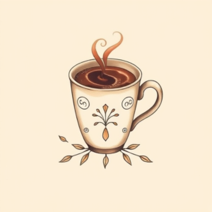 Pastel Color Coffee Tattoo