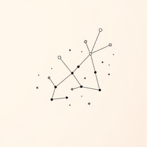 Pastel Color Constellation Tattoo