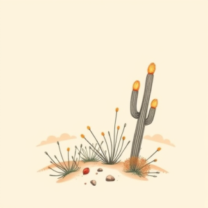 Pastel Color Desert Tattoo