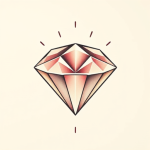 Pastel Color Diamond Tattoo