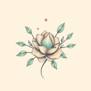 Pastel Color Emerald Tattoo